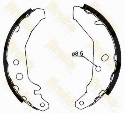 BRAKE ENGINEERING sh1279 -  Комплект тормозных колодок